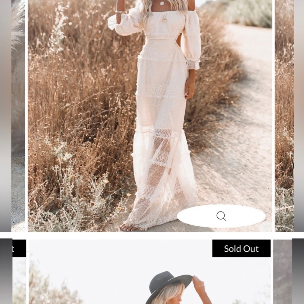 Vici Skylar Rose Maxi Off The Shoulder